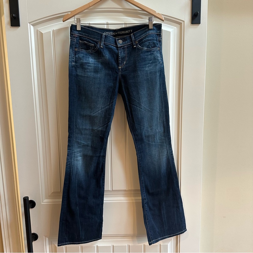 Citizens of Humanity Women's Blue Jeans Diti Petite Bootleg